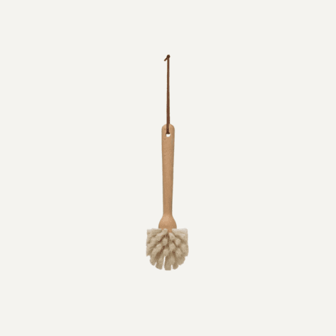 Brosse à vaisselle naturel avec tête classique Brosse à vaisselle naturel avec tête classique