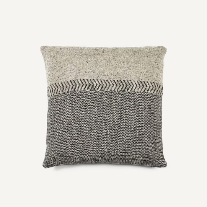 Housse de coussin Jules, Chevron Noir