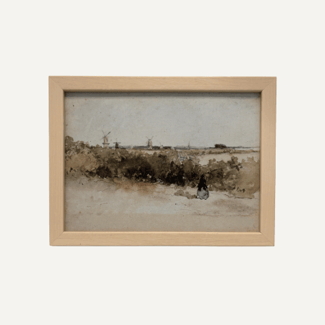 Oeuvre Rigide – Vintage Farmhouse – 12″x9″ – Naturel