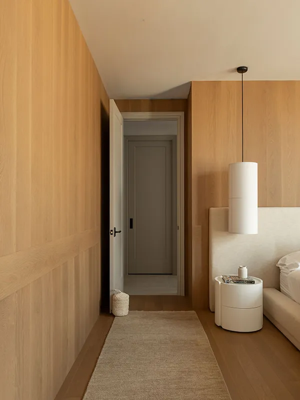 Couloir maison chamonix - noyau Familial - Symbiose Design